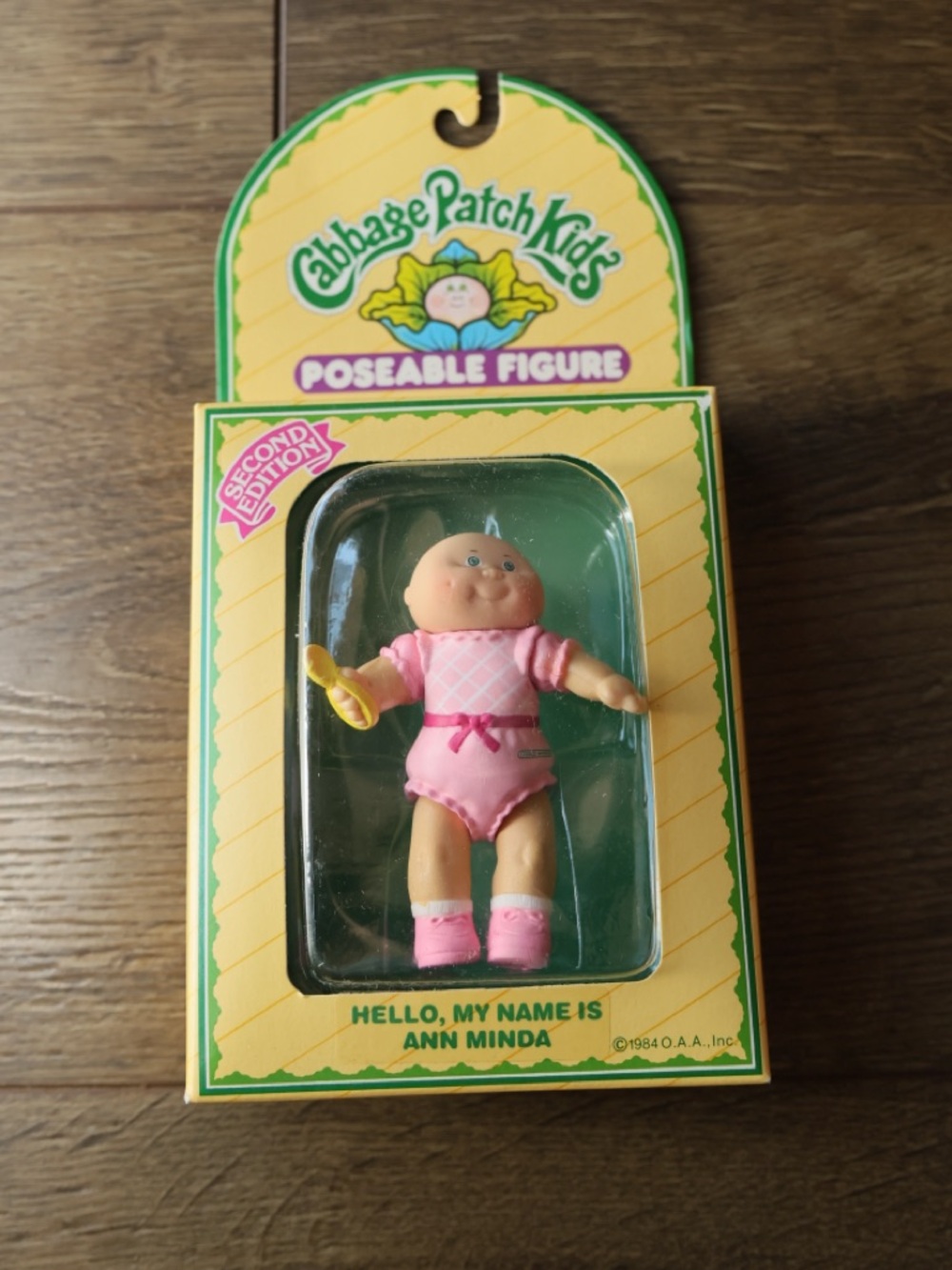 Vintage 1984 Cabbage Patch Kids Poseable Figure Ann Minda NIB